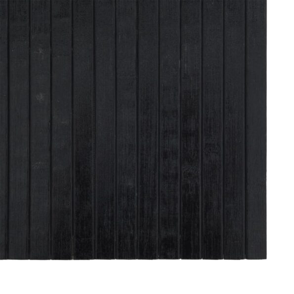 vidaXL Koberec obdĺžnikový čierny 70x100 cm bambusový – Obrázok 6
