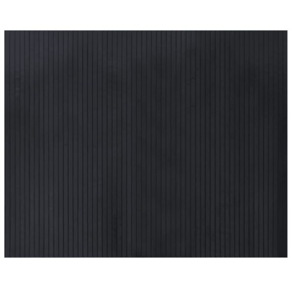 vidaXL Koberec obdĺžnikový čierny 80x100 cm bambusový – Obrázok 2