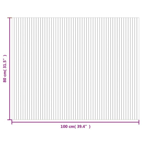 vidaXL Koberec obdĺžnikový čierny 80x100 cm bambusový – Obrázok 8