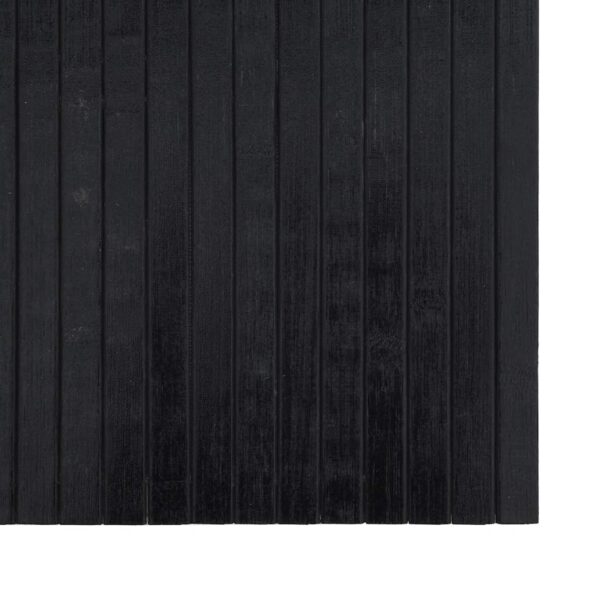 vidaXL Koberec obdĺžnikový čierny 100x100 cm bambusový – Obrázok 6
