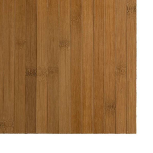 vidaXL Koberec obdĺžnikový hnedý 100x100 cm bambusový – Obrázok 6