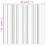 vidaXL Koberec obdĺžnikový hnedý 100x100 cm bambusový – Obrázok 8