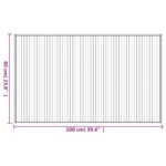 vidaXL Koberec obdĺžnikový svetlý prírodný 60x100 cm bambusový – Obrázok 8