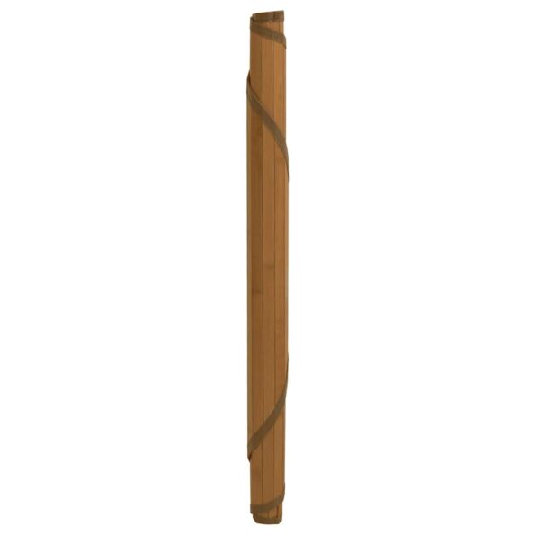 vidaXL Okrúhly koberec hnedý 60 cm bambusový – Obrázok 3