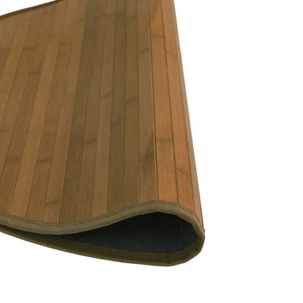 vidaXL Okrúhly koberec hnedý 60 cm bambusový – Obrázok 4