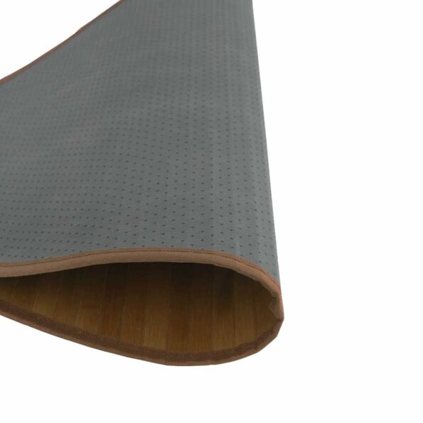 vidaXL Okrúhly koberec hnedý 60 cm bambusový – Obrázok 5