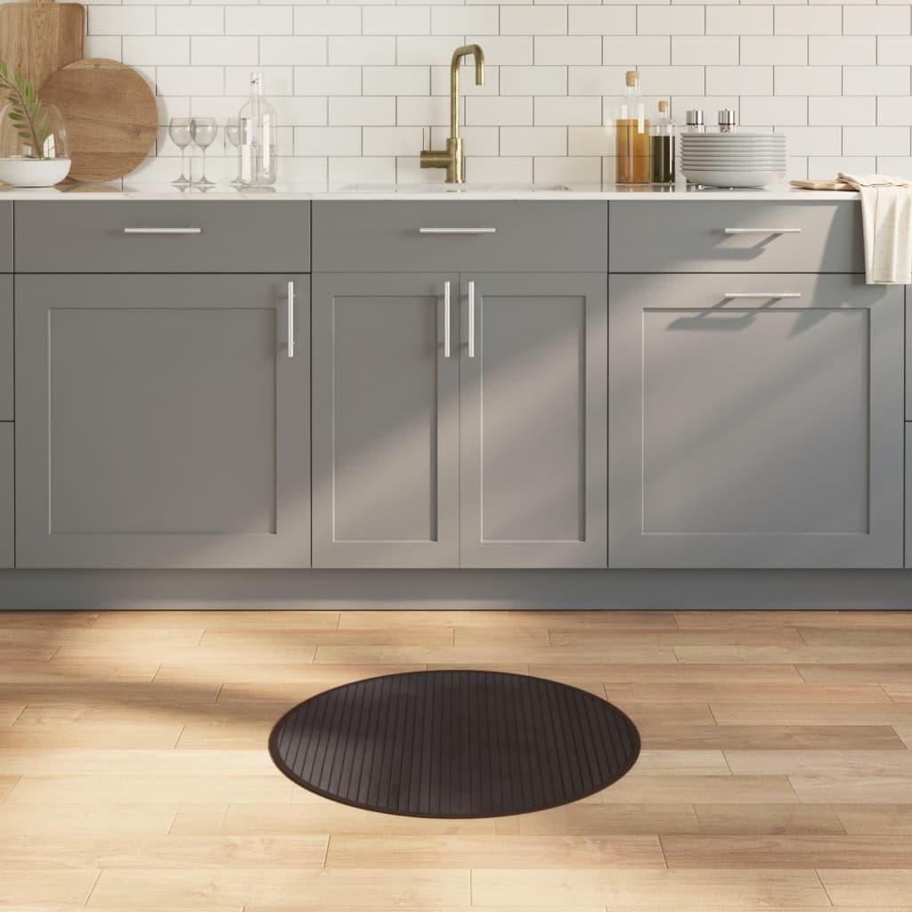 376977_1.jpg vidaXL Okrúhly koberec tmavohnedý 60 cm bambusový – Obrázok 1