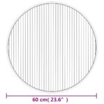 vidaXL Okrúhly koberec tmavohnedý 60 cm bambusový – Obrázok 8