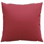 vidaXL Vankúše na pohovku 4 ks, vínovo červené, 60x60 cm, látkové – Obrázok 5