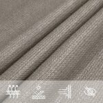 vidaXL Slnečná plachta 160 g/m² štvorcová svetlosivá 7x7 m HDPE – Obrázok 8