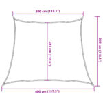 vidaXL Slnečná plachta 160 g/m², lichobežníková, svetlosivá, 3/4x3 m, HDPE – Obrázok 10