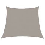 vidaXL Slnečná plachta 160 g/m², lichobežníková, svetlosivá, 3/4x3 m, HDPE – Obrázok 2