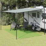 vidaXL Stanový koberec svetlozelený 200x400 cm HDPE
