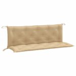 vidaXL Vankúše na záhrad. lavičku 2 ks béžová melanž 150x50x7 cm látka – Obrázok 2