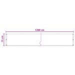 vidaXL Balkónová obrazovka Tehlová 75 x 1200 cm HDPE a hliník – Obrázok 5