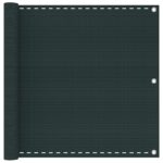 vidaXL Balkónová obrazovka Tmavozelená 75 x 800 cm HDPE a hliník