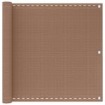 vidaXL Balkónová obrazovka Sivohnedá 75 x 800 cm HDPE a hliník