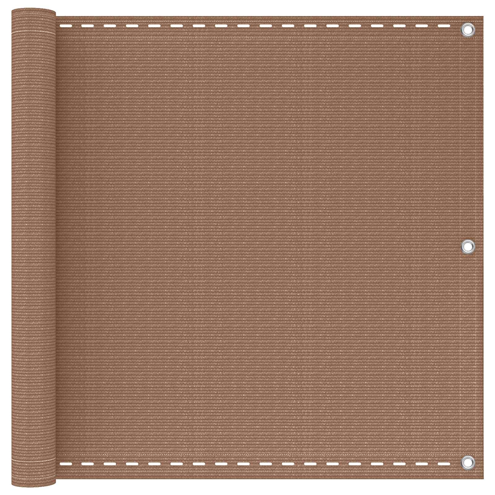 4003134_1.jpg vidaXL Balkónová obrazovka Sivohnedá 75 x 800 cm HDPE a hliník – Obrázok 1