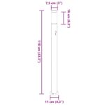 vidaXL Stĺpikové svietidlo so senzorom 110 cm nehrdzavejúca oceľ IP44 – Obrázok 11