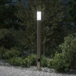 vidaXL Stĺpikové svietidlo so zásuvkou 110 cm nehrdzavejúca oceľ IP44