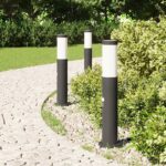 vidaXL Stĺpikové svetlá so senzorom 3 ks 50 cm nehrdzavejúca oceľ IP44 – Obrázok 3