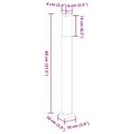 vidaXL Stĺpikové svietidlo 80 cm nehrdzavejúca oceľ IP44 – Obrázok 10