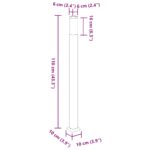 vidaXL Stĺpikové svietidlo 110 cm nehrdzavejúca oceľ IP44 – Obrázok 10