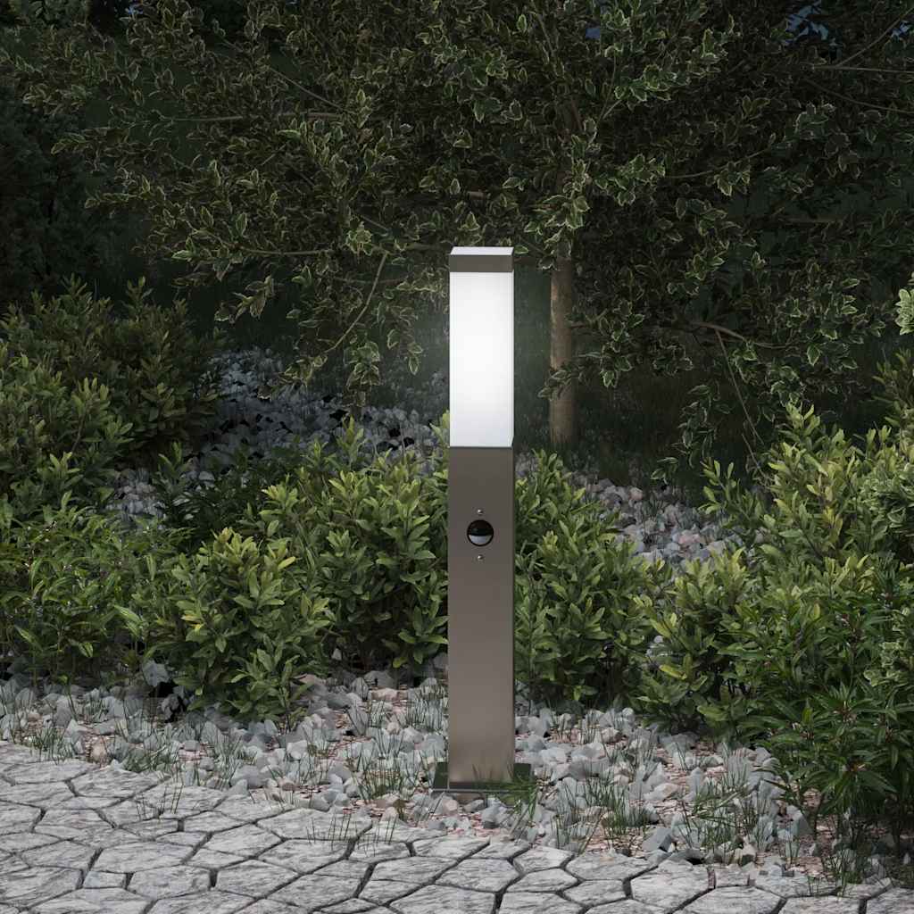 4006053_1.jpg vidaXL Stĺpikové svietidlo so senzorom 50 cm nehrdzavejúca oceľ IP44 – Obrázok 1