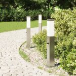 vidaXL Stĺpikové svetlá so senzorom 3 ks 50 cm nehrdzavejúca oceľ IP44 – Obrázok 3