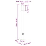 vidaXL Stĺpikové svietidlá so zásuvkou 3 ks 110 cm nehrdzavejúca oceľ IP44 – Obrázok 11