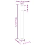 vidaXL Stĺpikové svetlá 3 ks 110 cm čierne IP44 – Obrázok 9