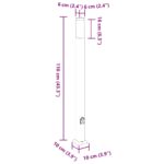 vidaXL Stĺpikové svetlá so zásuvkou 3 ks 110 cm čierne IP44 – Obrázok 11