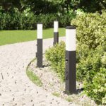 vidaXL Stĺpikové svetlá so senzorom a zásuvkou 3 ks 50 cm čierne IP44 – Obrázok 3