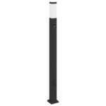 vidaXL Stĺpikové svetlá so senzorom a zásuvkou 3 ks 110 cm čierne IP44 – Obrázok 4