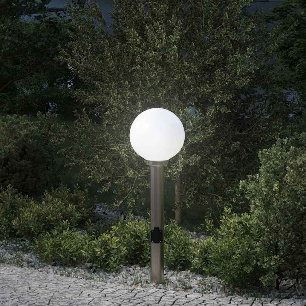4006103_1.jpg vidaXL Stĺpikové svietidlo so zásuvkou 80 cm nehrdzavejúca oceľ IP44 – Obrázok 1