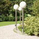 vidaXL Stĺpikové svetlá so senzorom a zásuvkou 3 ks 120 cm nehrdzavejúca oceľ IP44 – Obrázok 3