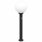 vidaXL Stĺpikové svietidlo so senzorom 80 cm čierne IP44 – Obrázok 2