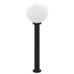 vidaXL Stĺpikové svietidlo so senzorom 80 cm čierne IP44 – Obrázok 5