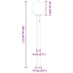 vidaXL Stĺpikové svetlá so senzorom 3 ks 120 cm čierne IP44 – Obrázok 9