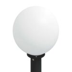 vidaXL Stĺpikové svetlá so zásuvkou 3 ks 80 cm čierne IP44 – Obrázok 6