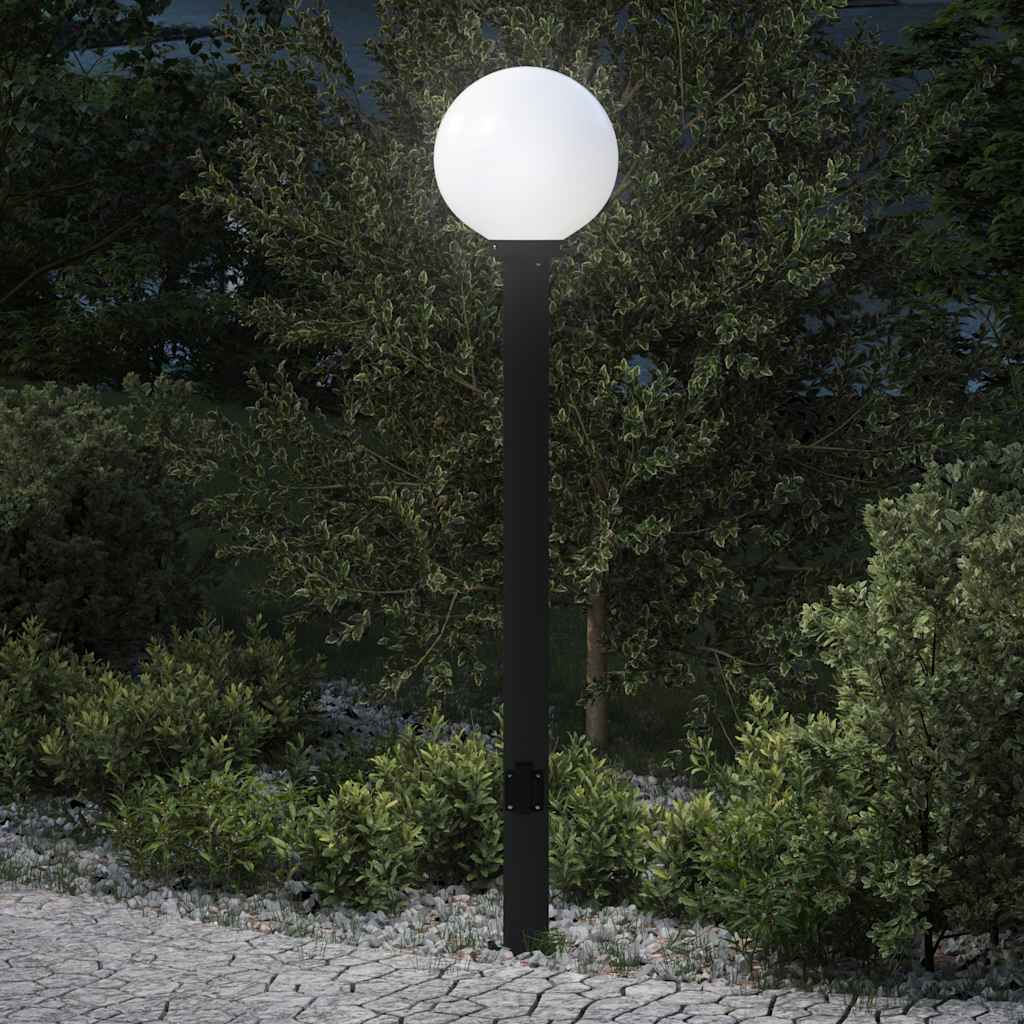 4006121_1.jpg vidaXL Stĺpikové svietidlo so zásuvkou 120 cm čierne IP44 – Obrázok 1
