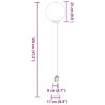 vidaXL Stĺpikové svietidlo so zásuvkou 120 cm čierne IP44 – Obrázok 11