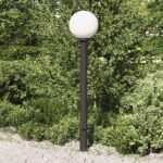 vidaXL Stĺpikové svietidlo so zásuvkou 120 cm čierne IP44 – Obrázok 3