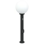 vidaXL Stĺpikové svetlá so senzorom a zásuvkou 3 ks 80 cm čierne IP44 – Obrázok 4