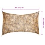 vidaXL Maskovacia sieť s úložným vreckom 292 x 213 cm piesková – Obrázok 7