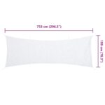 vidaXL Maskovacia sieť s úložným vreckom 753x199 cm biela – Obrázok 7
