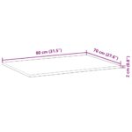 vidaXL Obdĺžniková stolová doska 80x70x2 cm masívne akáciové drevo – Obrázok 10
