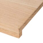 vidaXL Parapety 2 ks neošetrené 80x15x2 cm masívne dubové drevo – Obrázok 8