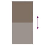 vidaXL Zatemňovacia roleta kávová 80x130 cm šírka látky 75,7 cm polyester – Obrázok 5