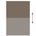 vidaXL Zatemňovacia roleta kávová 90x130 cm šírka látky 85,7 cm polyester – Obrázok 5